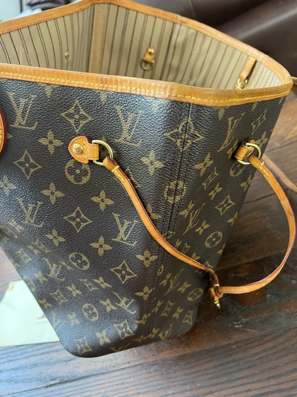 Authentic Louis Vuitton neverfull mm - Picture 9 of 16